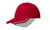 Brushed Heavy Cotton Cap with Curved Peak Inserts