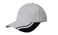 Brushed Heavy Cotton Cap with Curved Peak Inserts