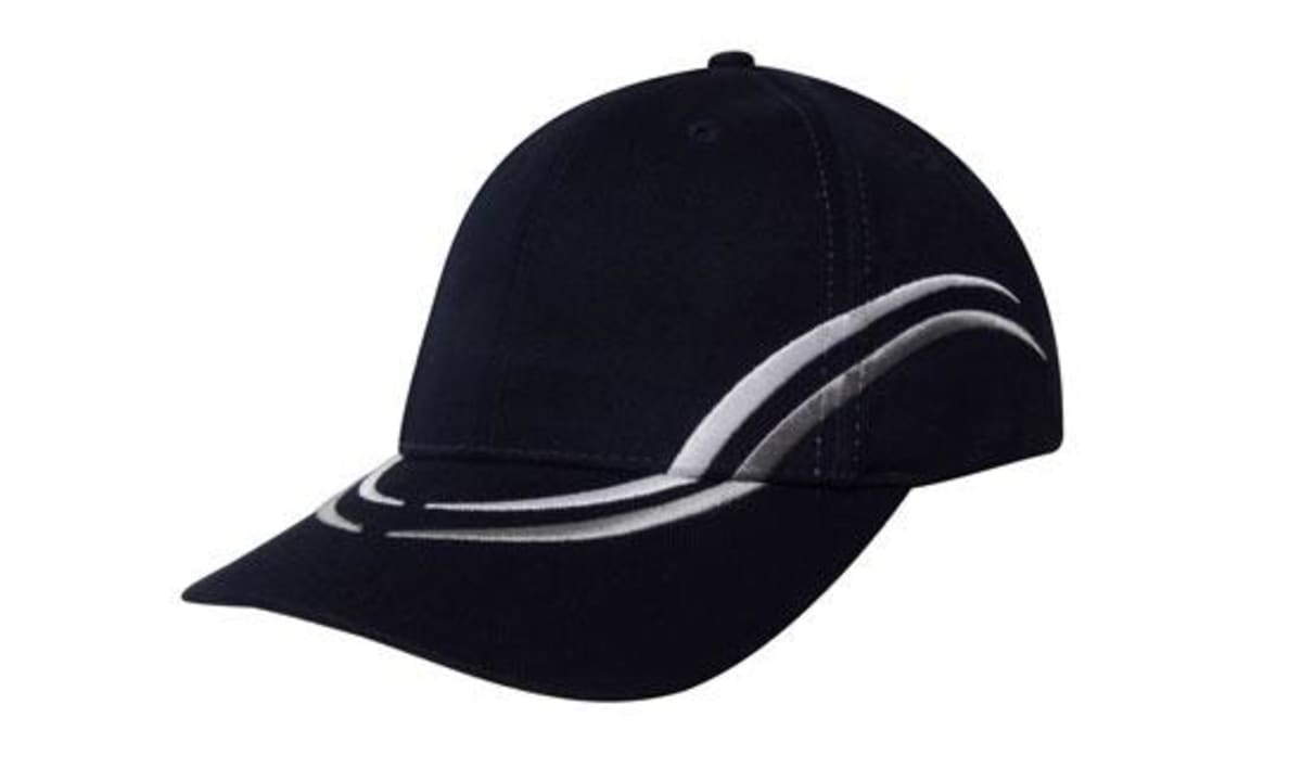 Brushed Heavy Cotton Cap with Curved Embroidery on Crown and Peak