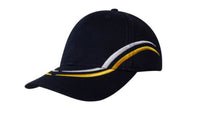 Brushed Heavy Cotton Cap with Curved Embroidery on Crown and Peak