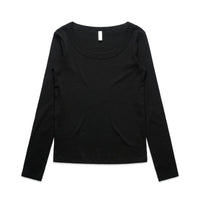 Wo's Organic Rib L/S Tee