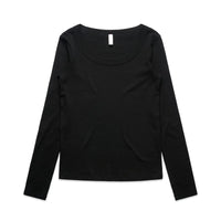 Wo's Organic Rib L/S Tee