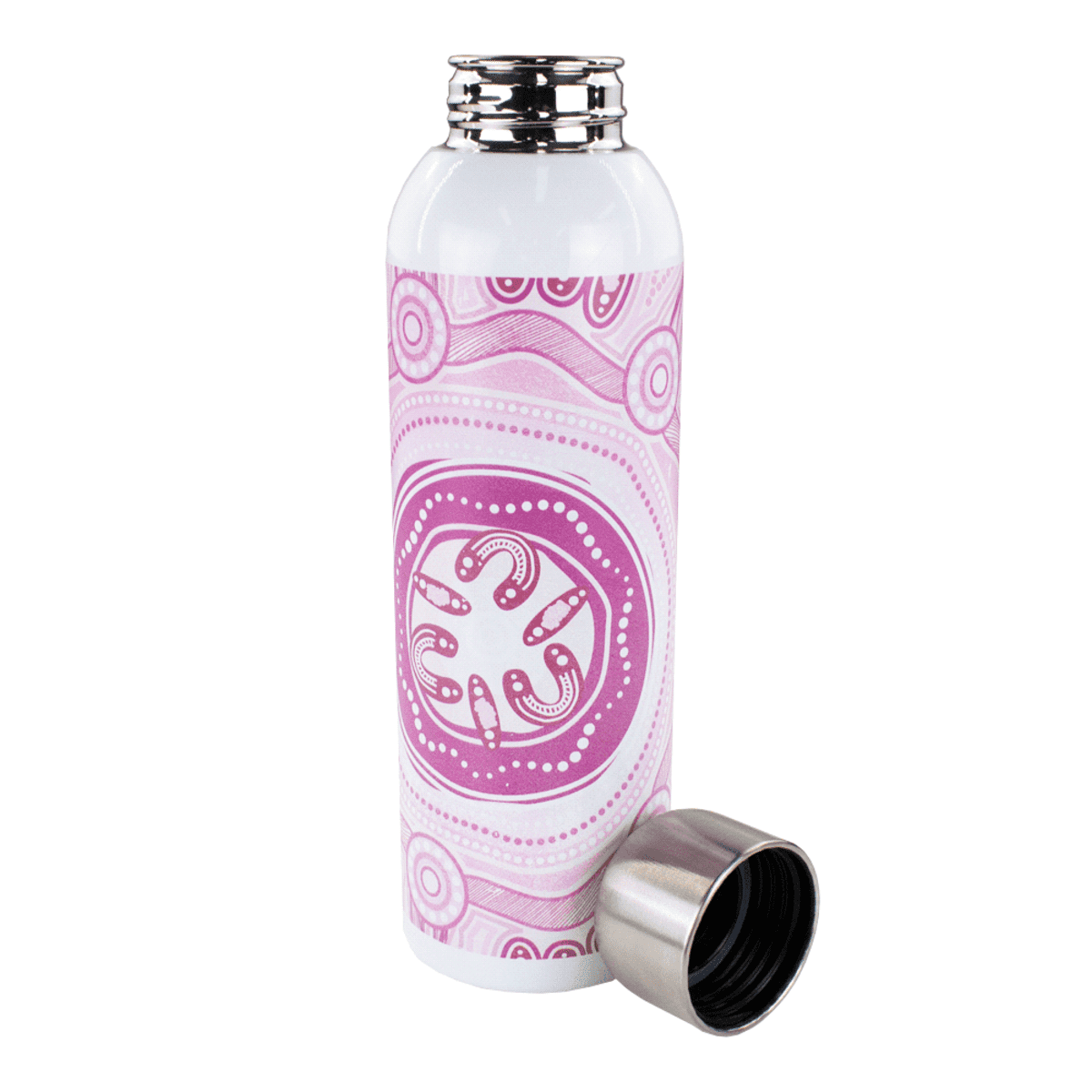 Guzzle Stainless Sports Bottle with Rotary Digital Print - 800ml