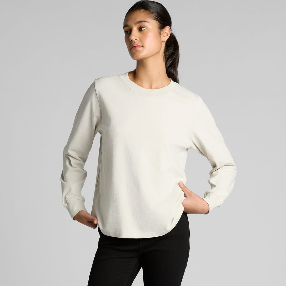 Wo's Heavy Faded L/S Tee