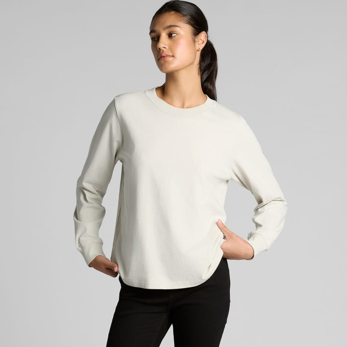 Wo's Heavy Faded L/S Tee