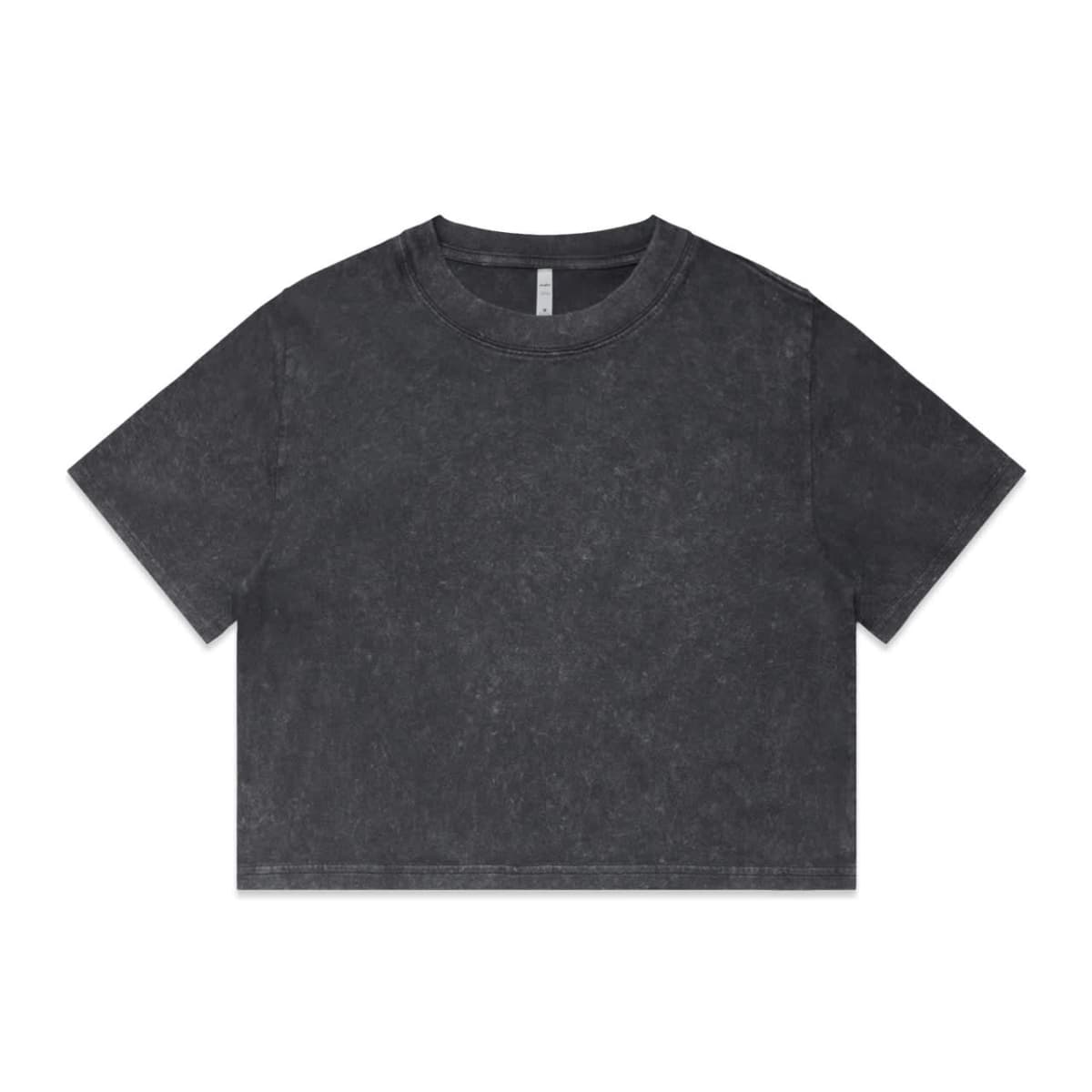 Wo's Stone Wash Heavy Crop Tee