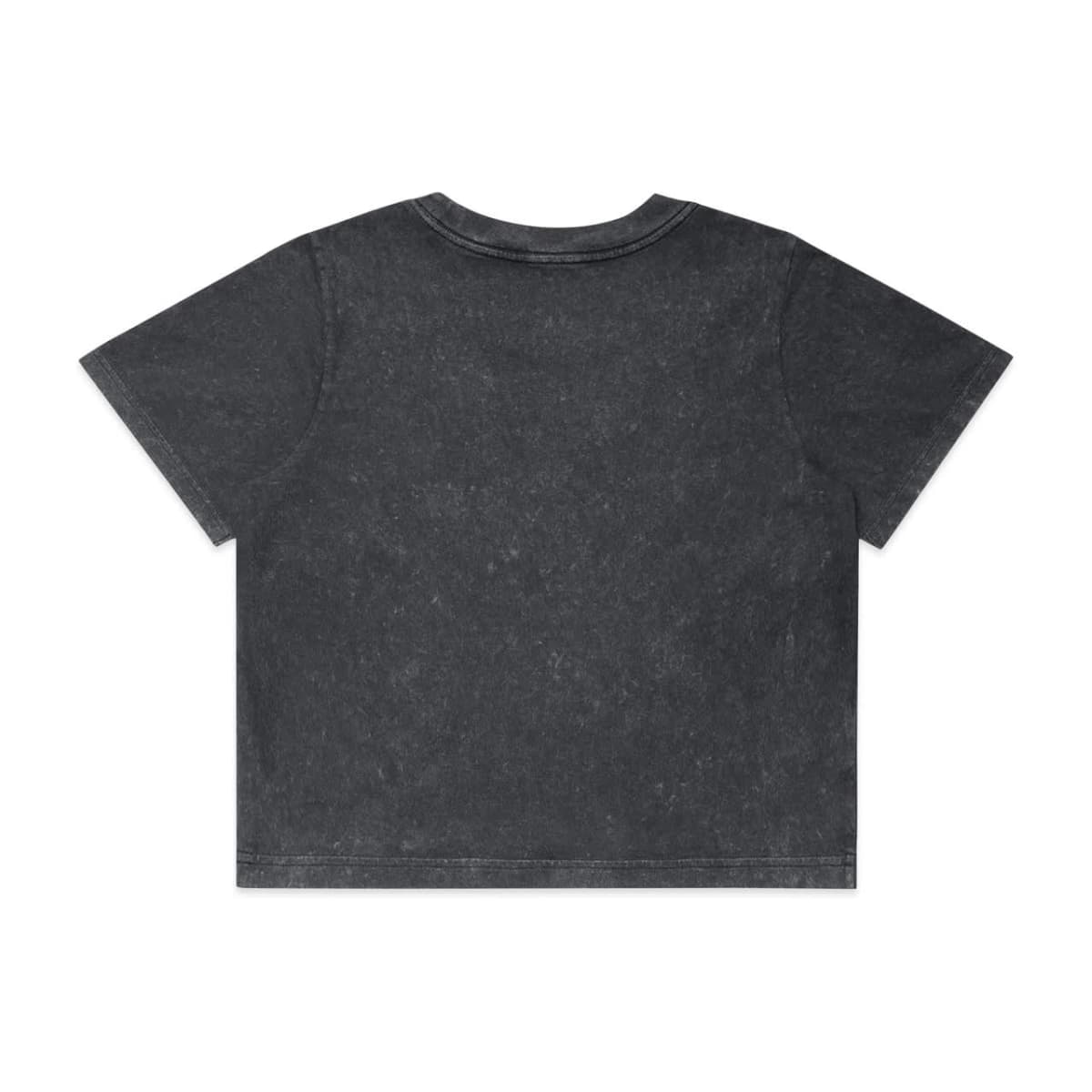 Wo's Stone Wash Heavy Crop Tee