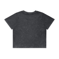 Wo's Stone Wash Heavy Crop Tee