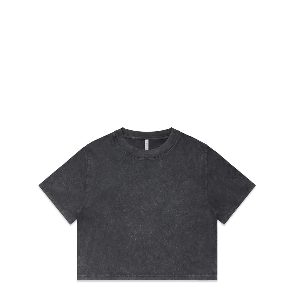 Wo's Stone Wash Heavy Crop Tee