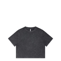 Wo's Stone Wash Heavy Crop Tee