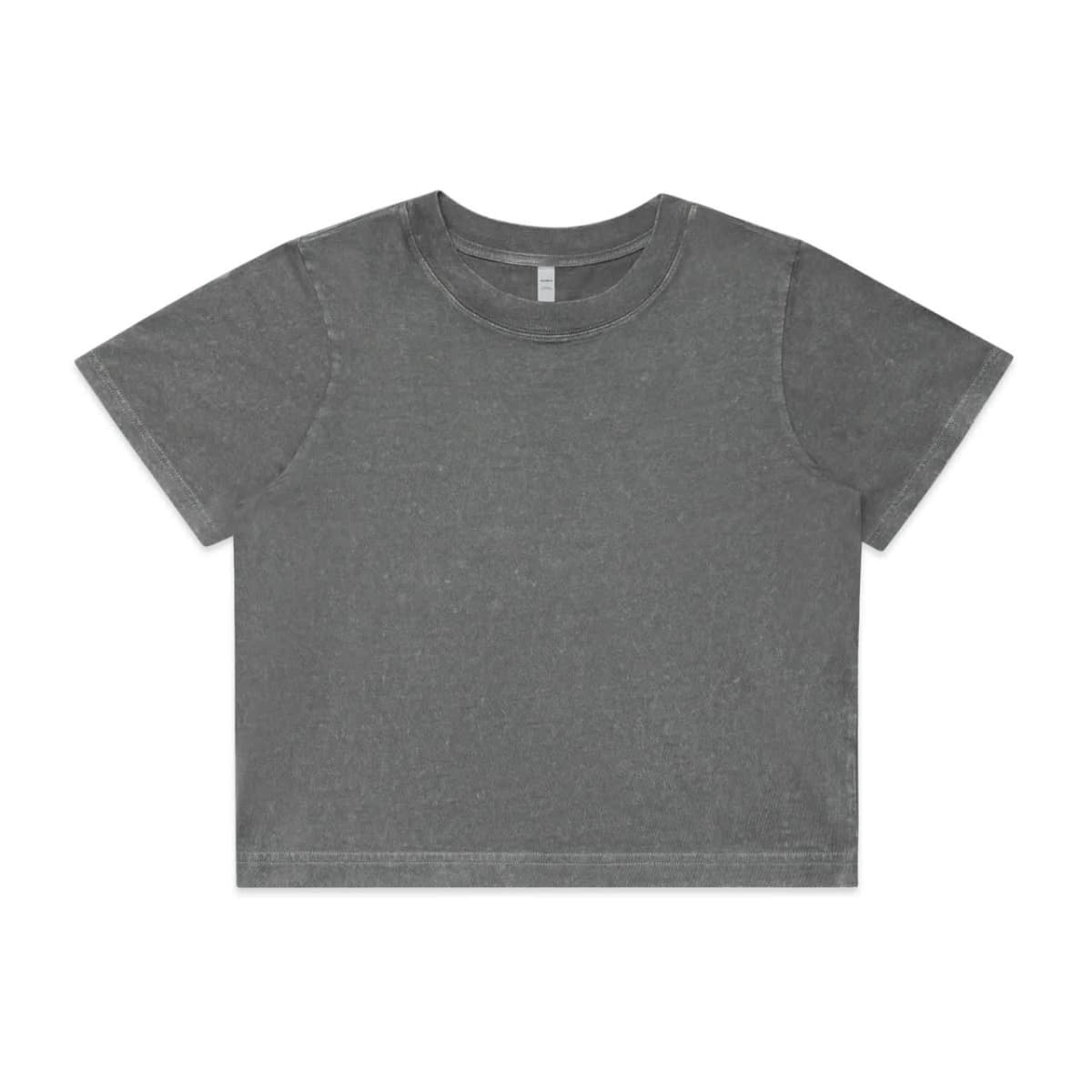 Wo's Stone Wash Heavy Crop Tee