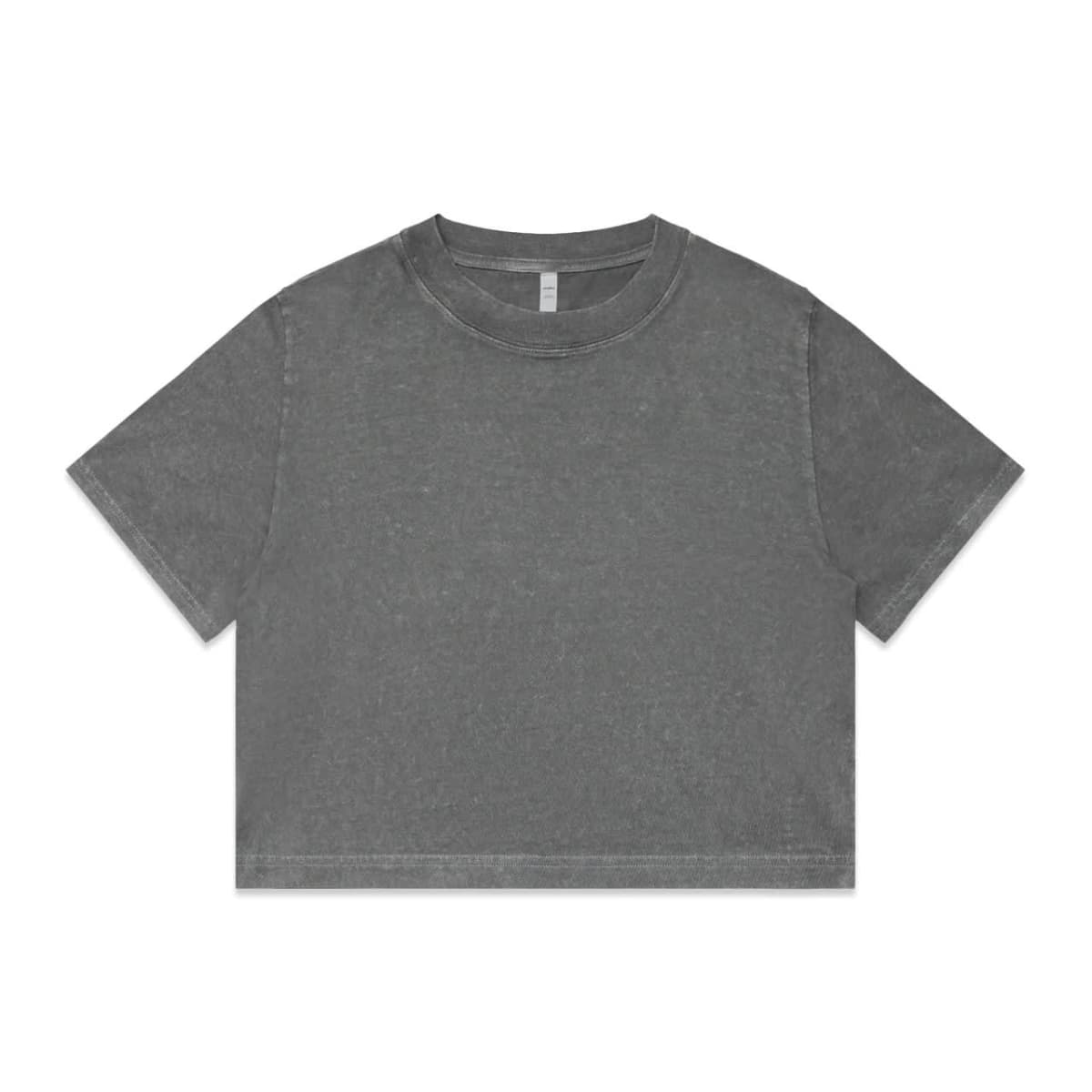 Wo's Stone Wash Heavy Crop Tee
