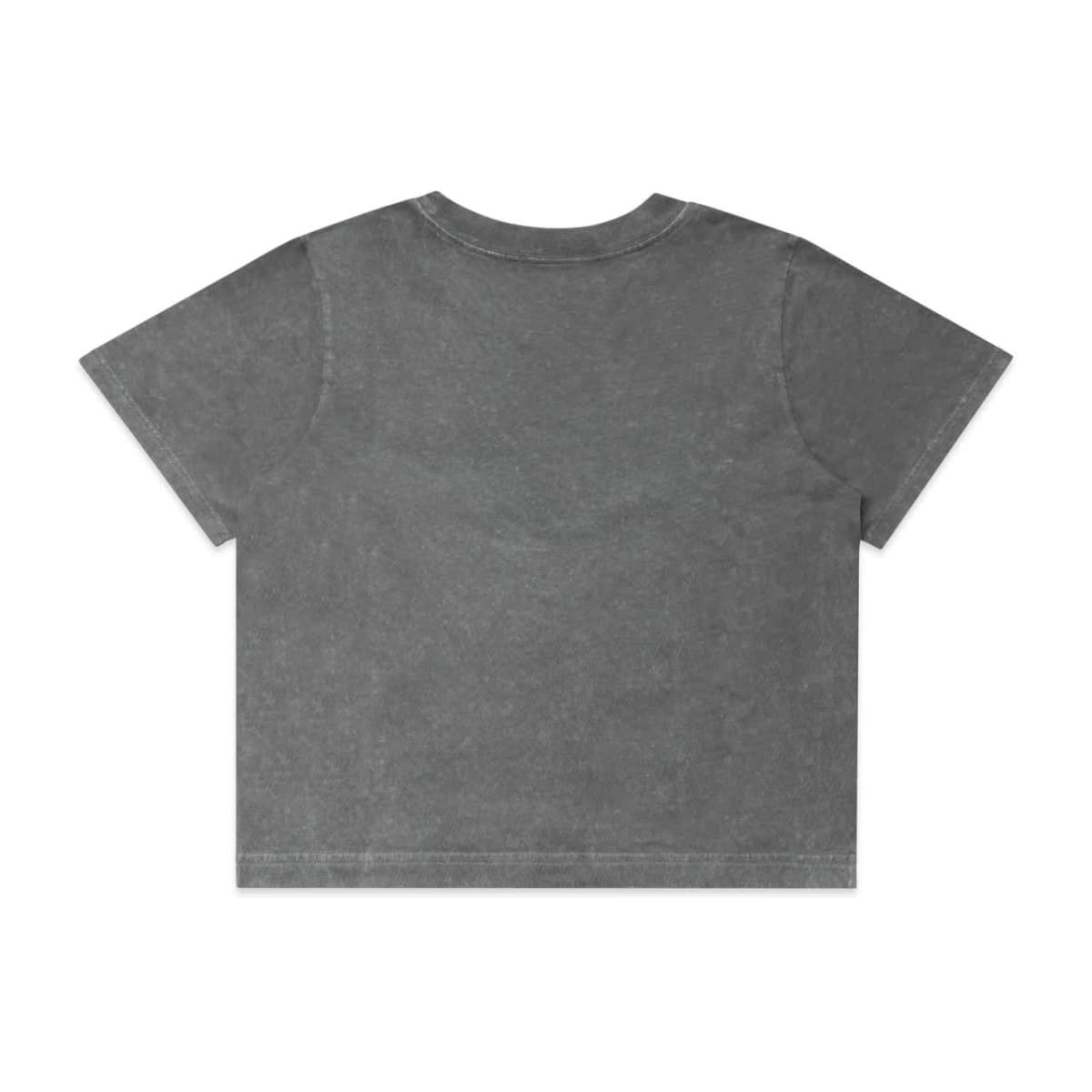 Wo's Stone Wash Heavy Crop Tee