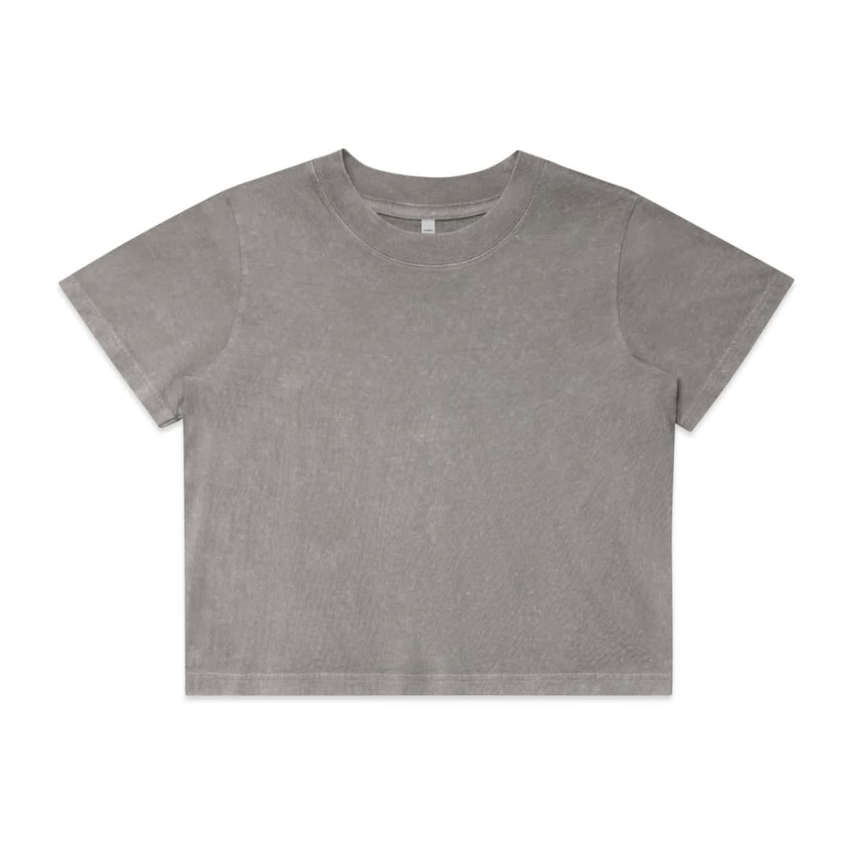 Wo's Stone Wash Heavy Crop Tee