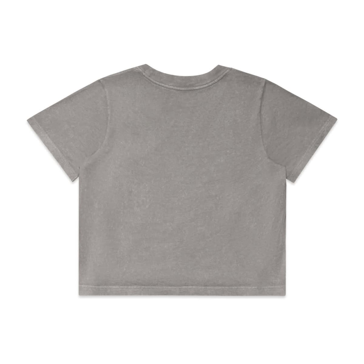Wo's Stone Wash Heavy Crop Tee