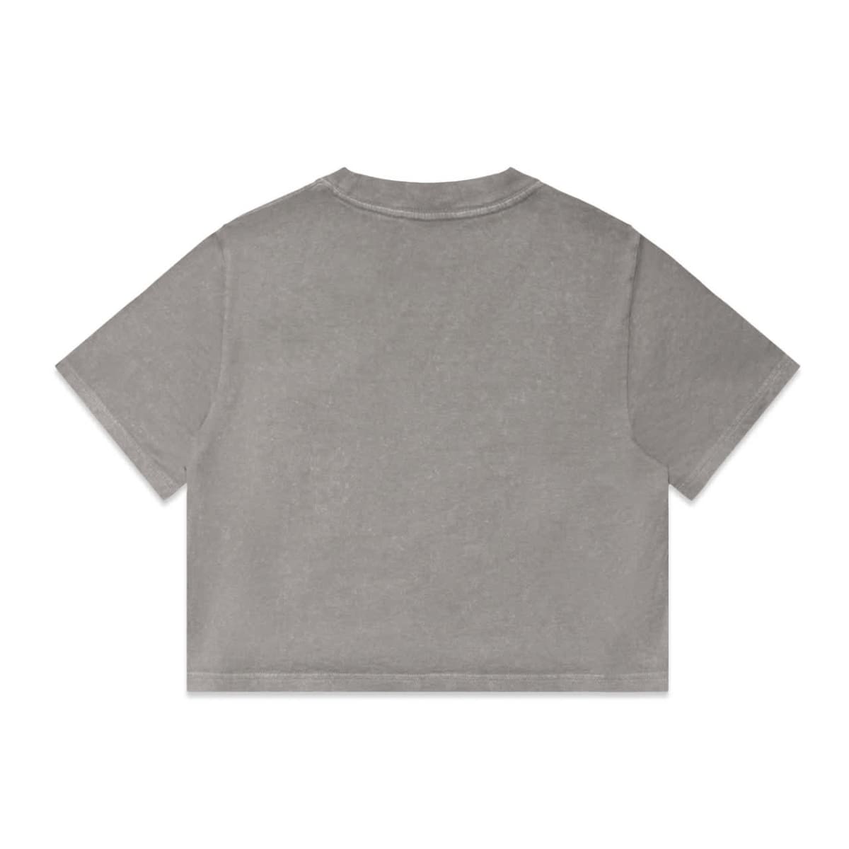 Wo's Stone Wash Heavy Crop Tee