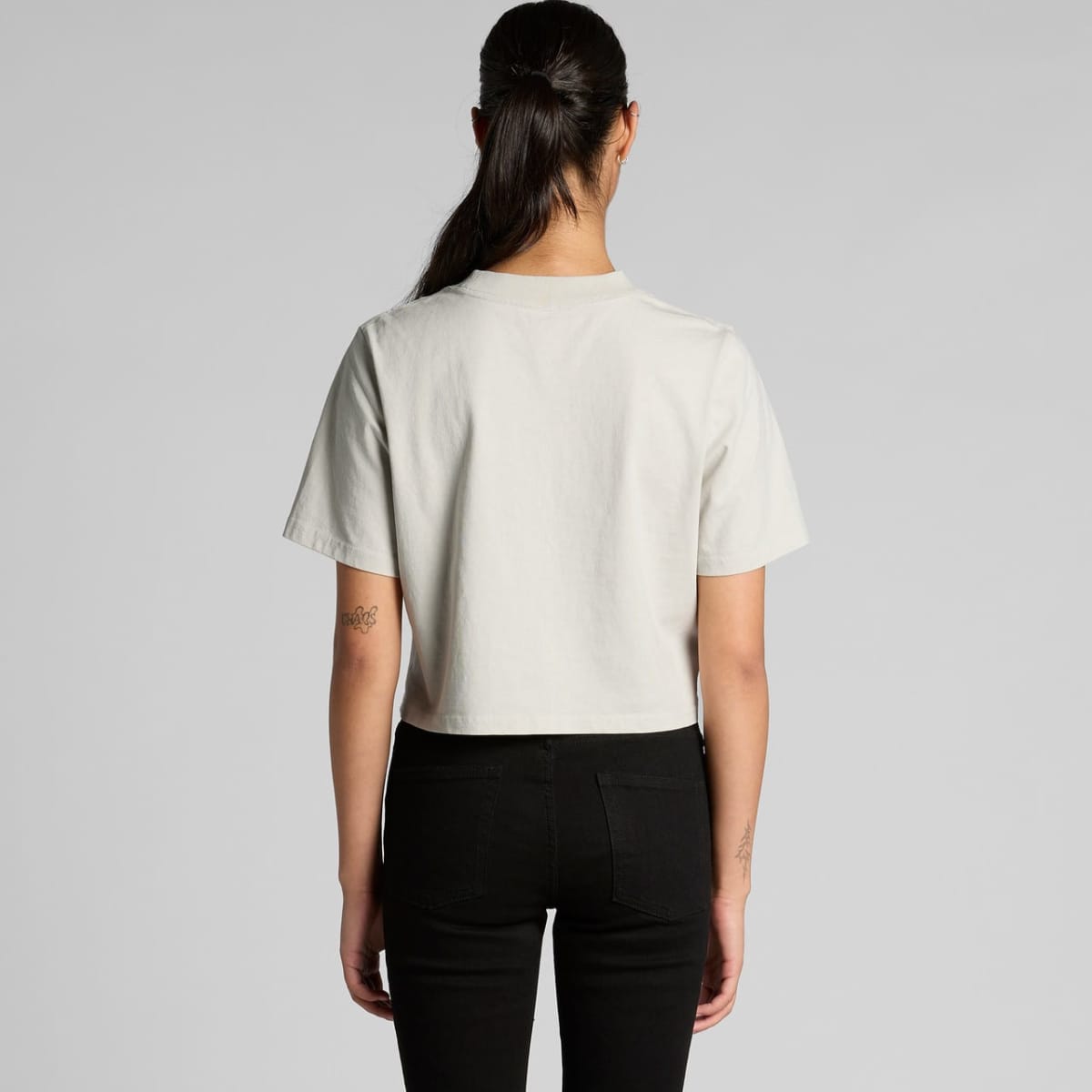 Wo's Heavy Faded Crop Tee