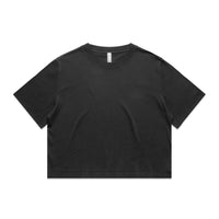 Wo's Heavy Faded Crop Tee