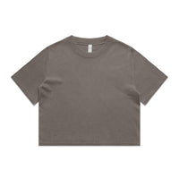 Wo's Heavy Faded Crop Tee