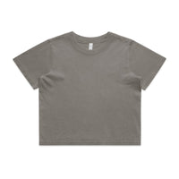 Wo's Heavy Faded Crop Tee