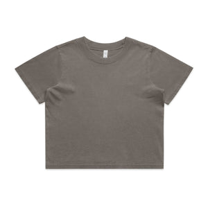 Wo's Heavy Faded Crop Tee