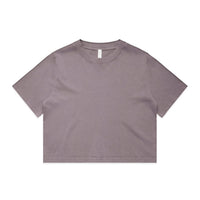 Wo's Heavy Faded Crop Tee