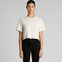 Wo's Heavy Faded Crop Tee