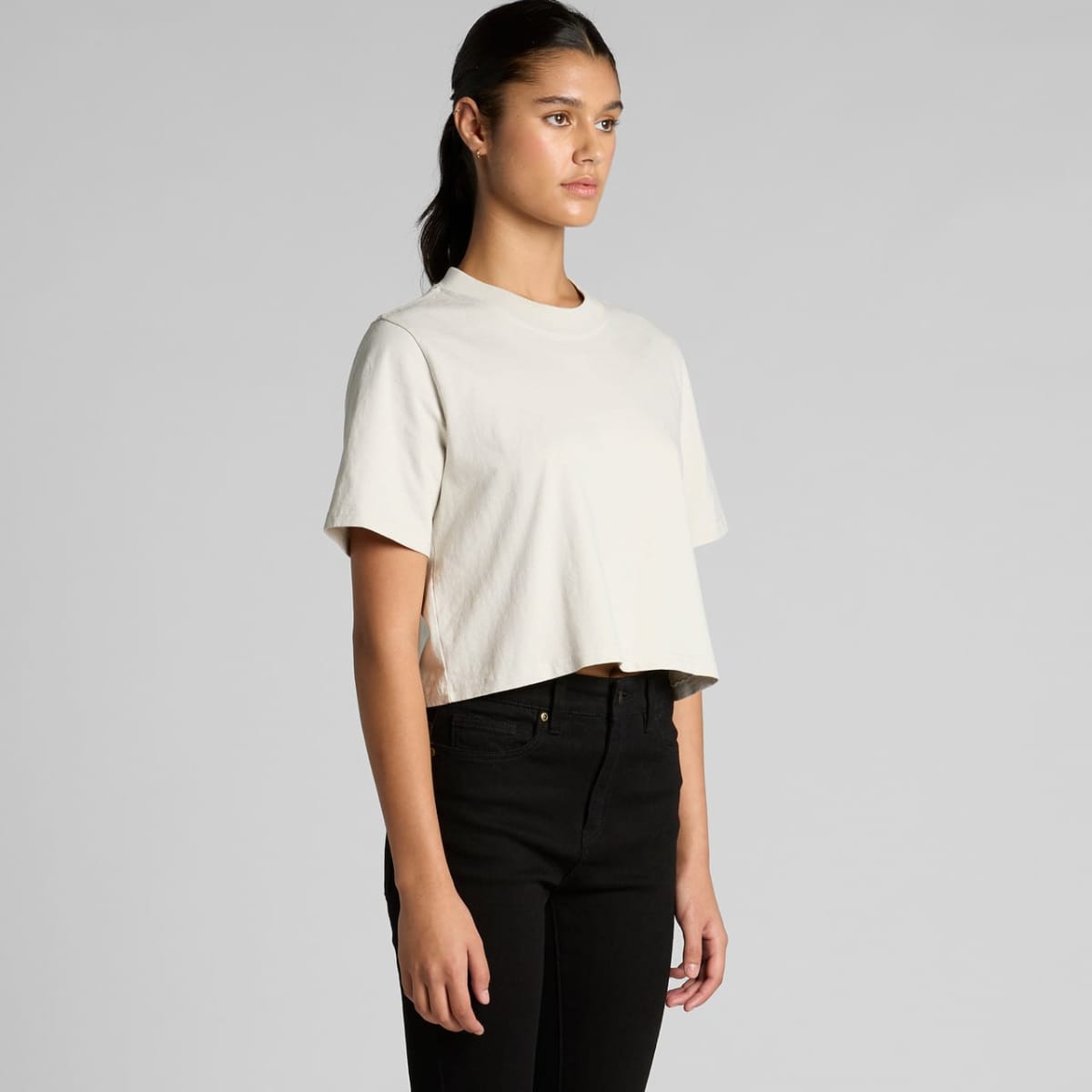 Wo's Heavy Faded Crop Tee