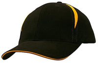 Brushed Heavy Cotton Cap with Crown Inserts & Sandwich