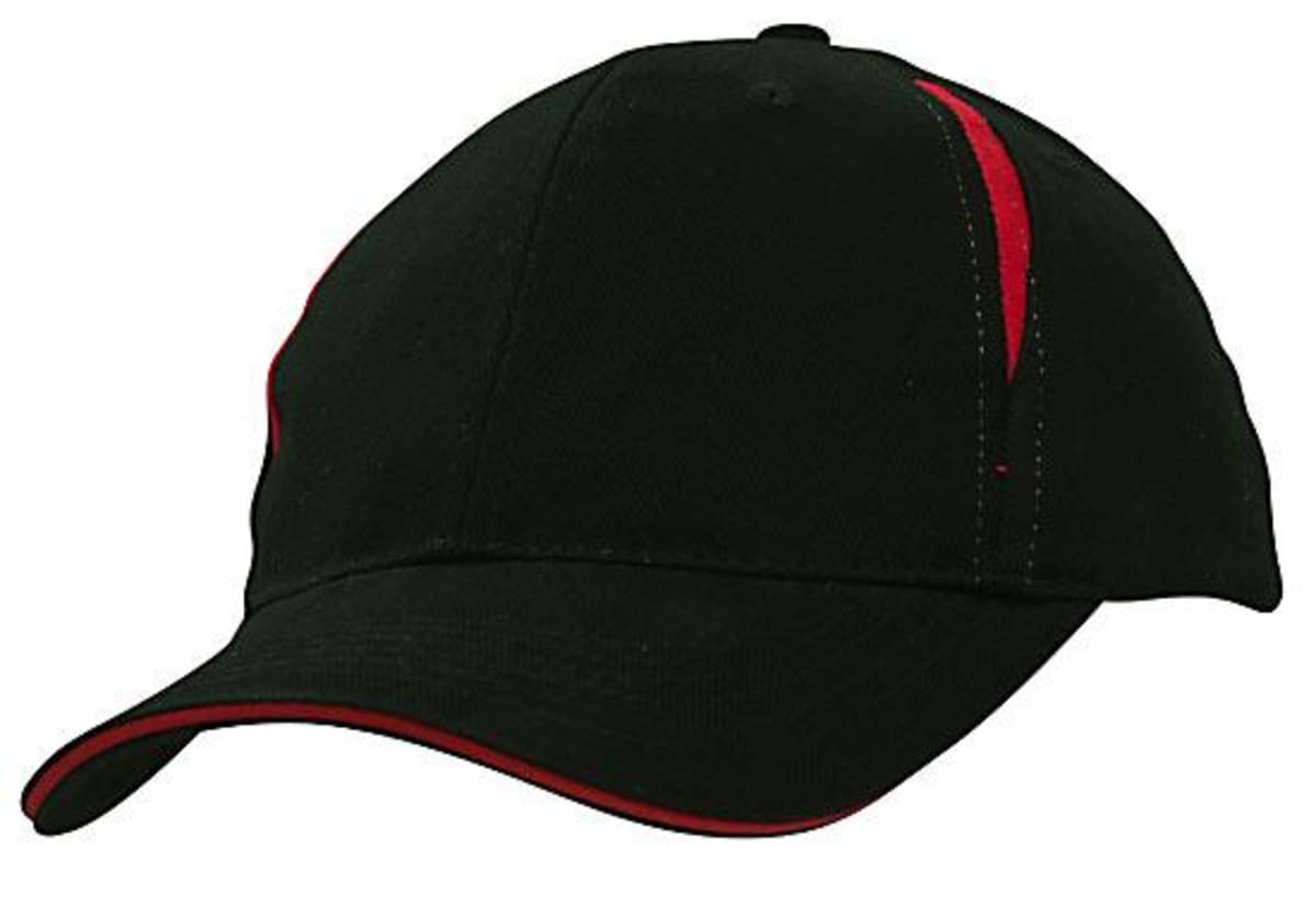 Brushed Heavy Cotton Cap with Crown Inserts & Sandwich