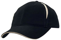 Brushed Heavy Cotton Cap with Crown Inserts & Sandwich