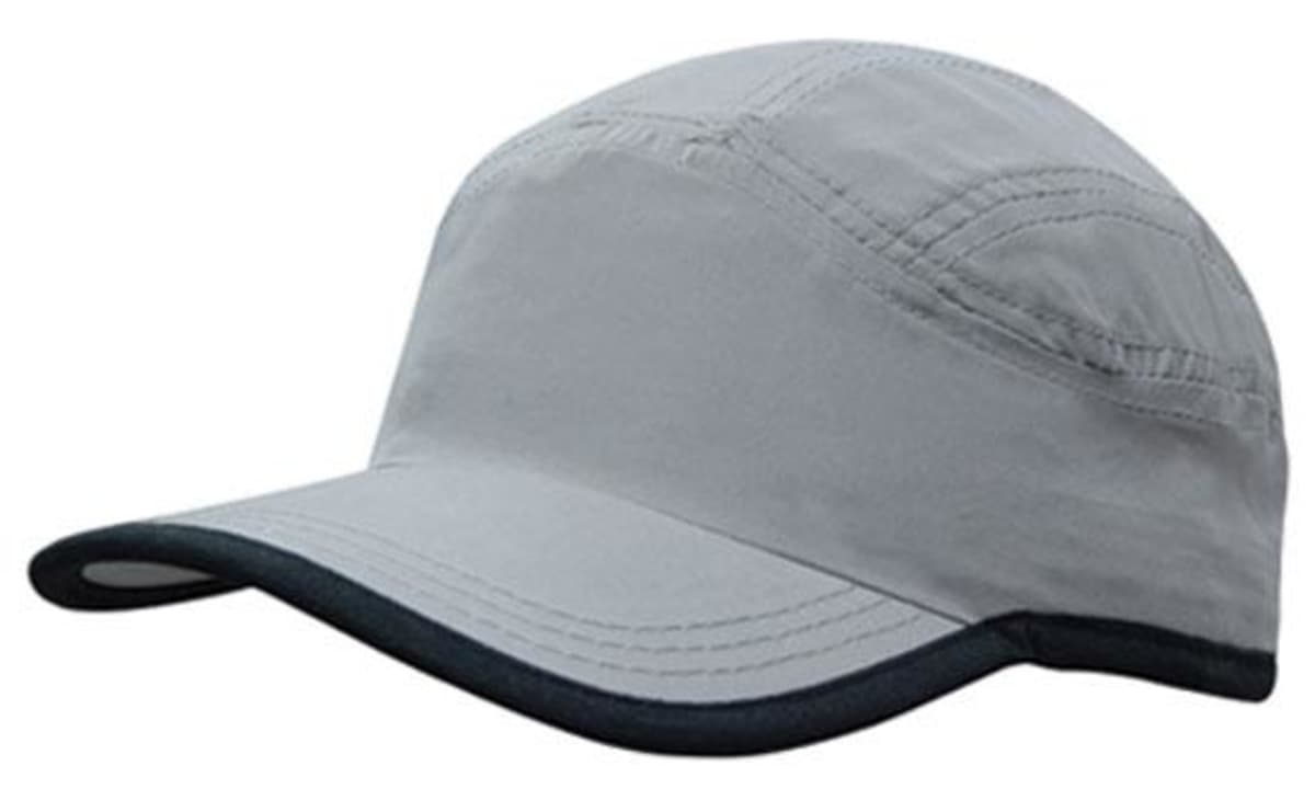 Microfibre Sports Cap with Trim on Edge of Crown & Peak