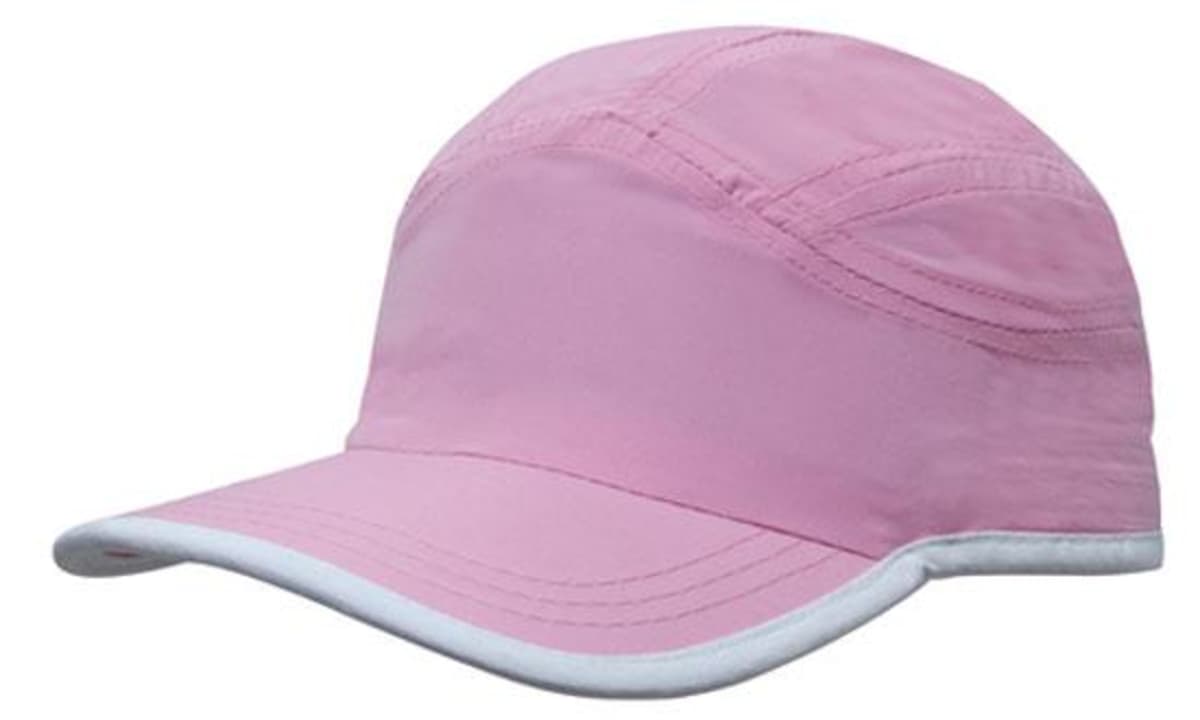 Microfibre Sports Cap with Trim on Edge of Crown & Peak