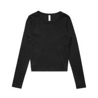 Wo's Organic Rib L/S Tee
