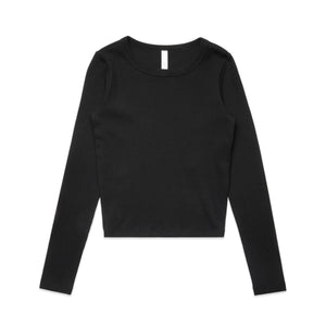 Wo's Organic Rib L/S Tee