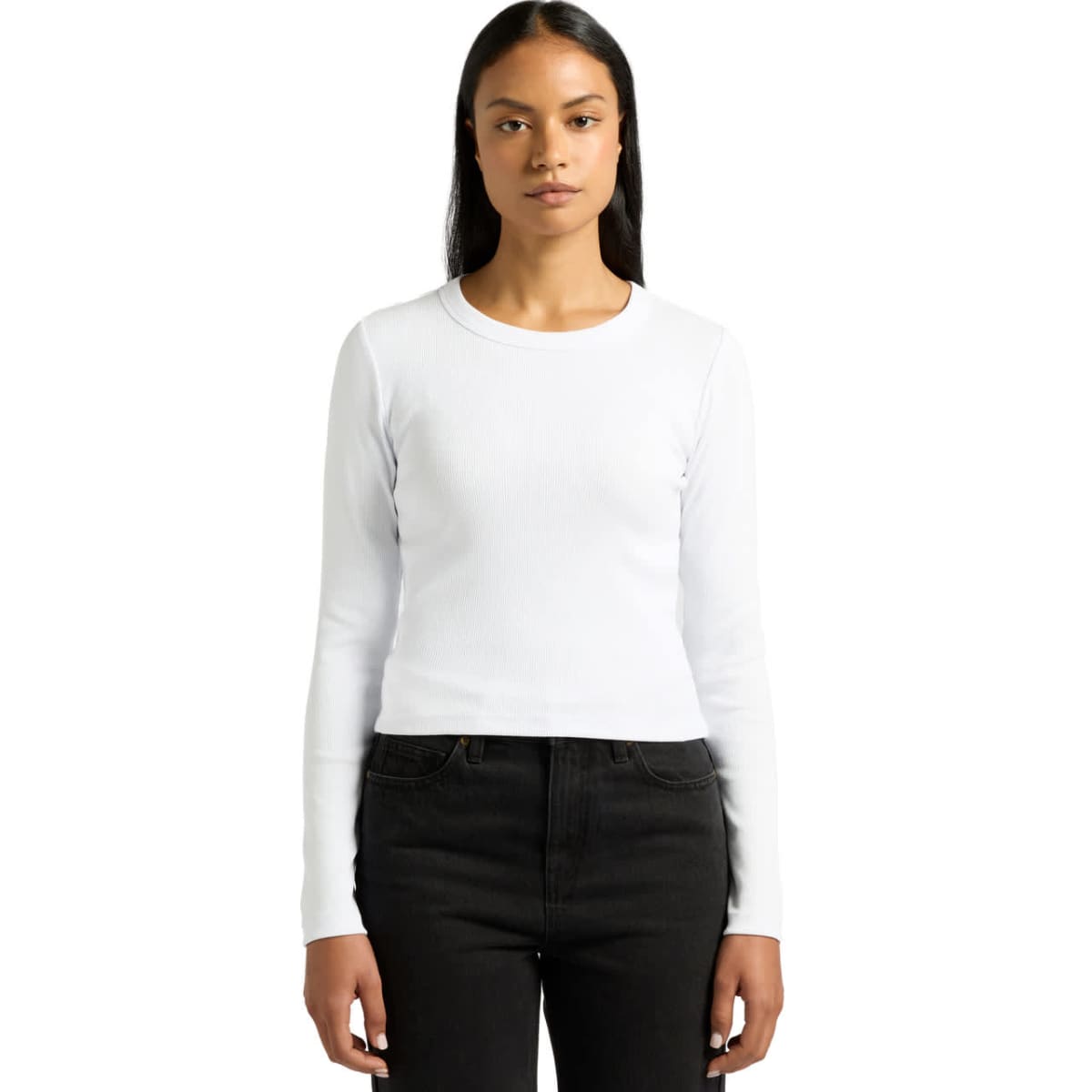 Wo's Organic Rib L/S Tee