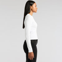 Wo's Organic Rib L/S Tee