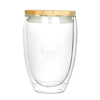 Easton Glass Cup w/ Bamboo Lid 355ml
