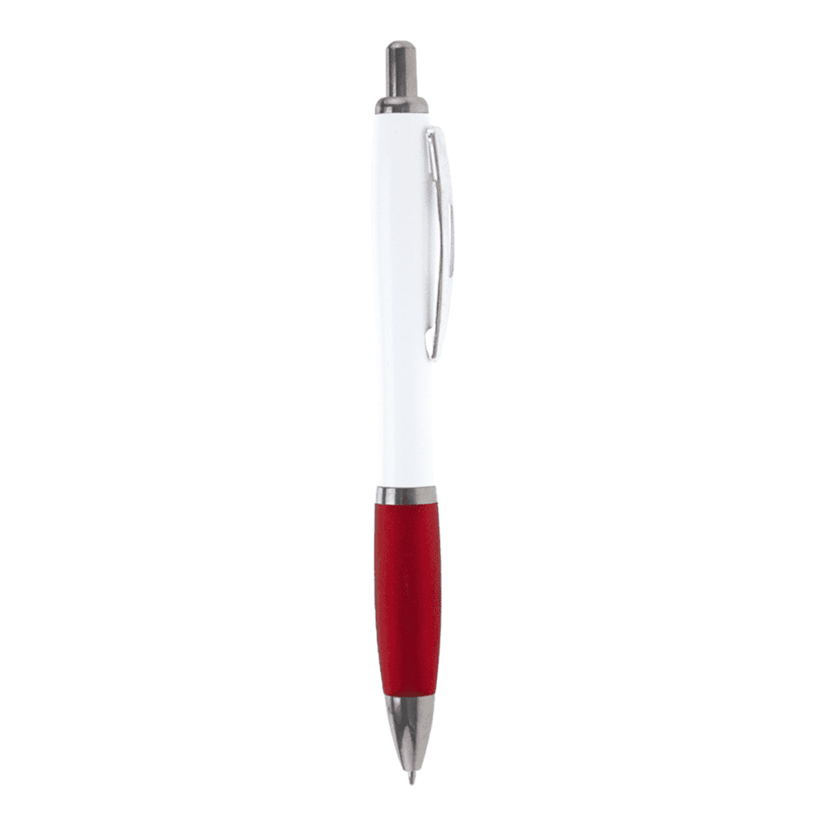 Nash Ballpoint Pen with White Barrel and Coloured Grip