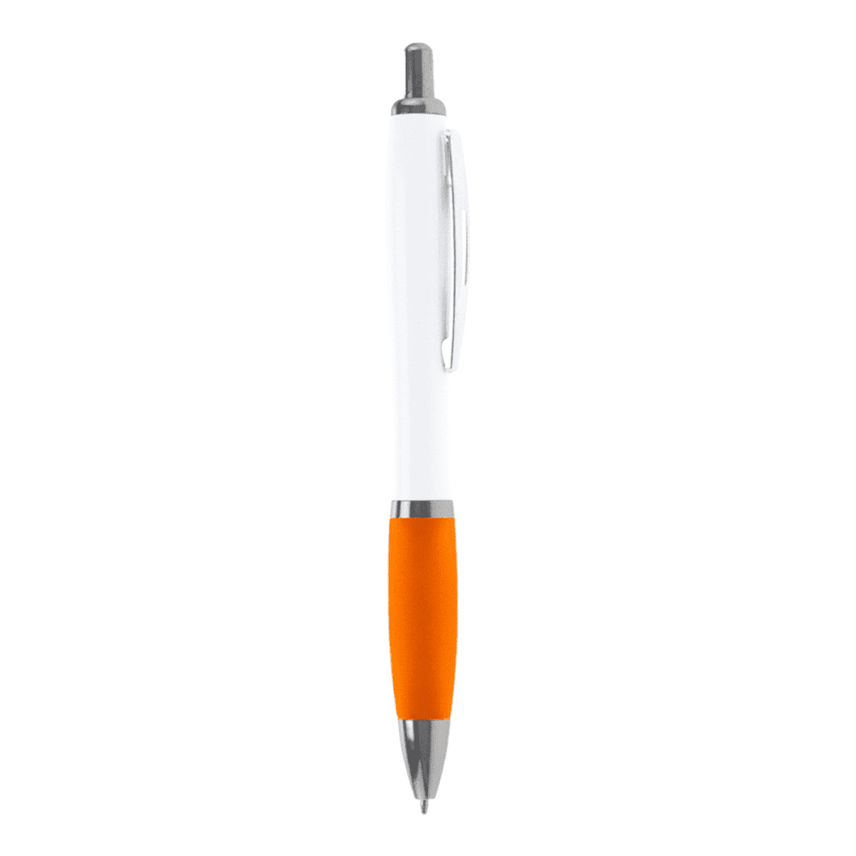 Nash Ballpoint Pen with White Barrel and Coloured Grip