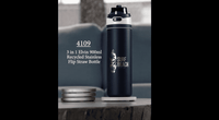 Elvin 900ml Recycled Stainless Flip Straw Bottle