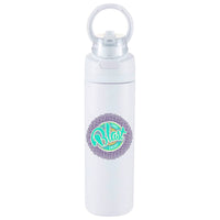 Elvin 900ml Recycled Stainless Flip Straw Bottle