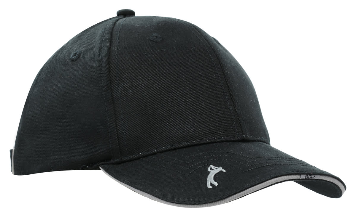 Chino Twill Golf Cap with Peak Embroidery