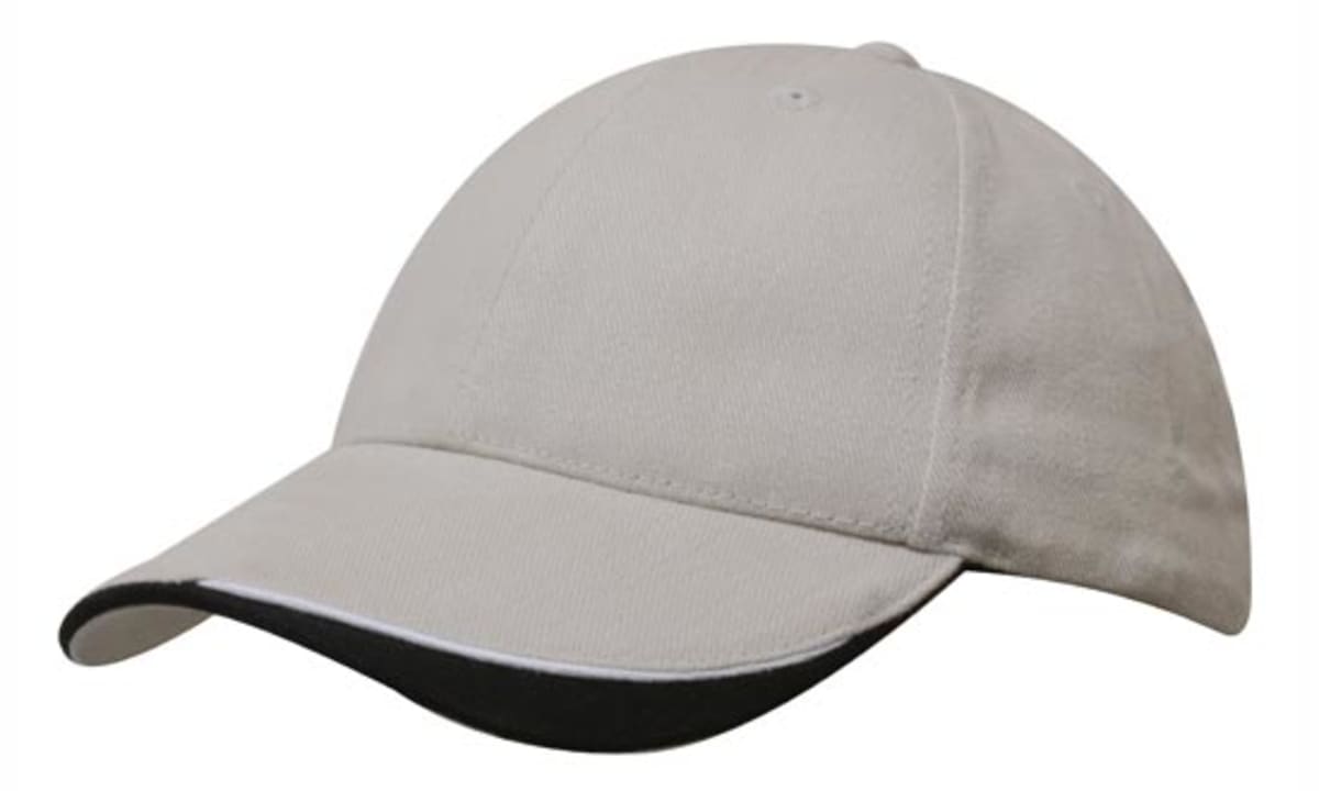 Brushed Heavy Cotton Cap with Indented Peak