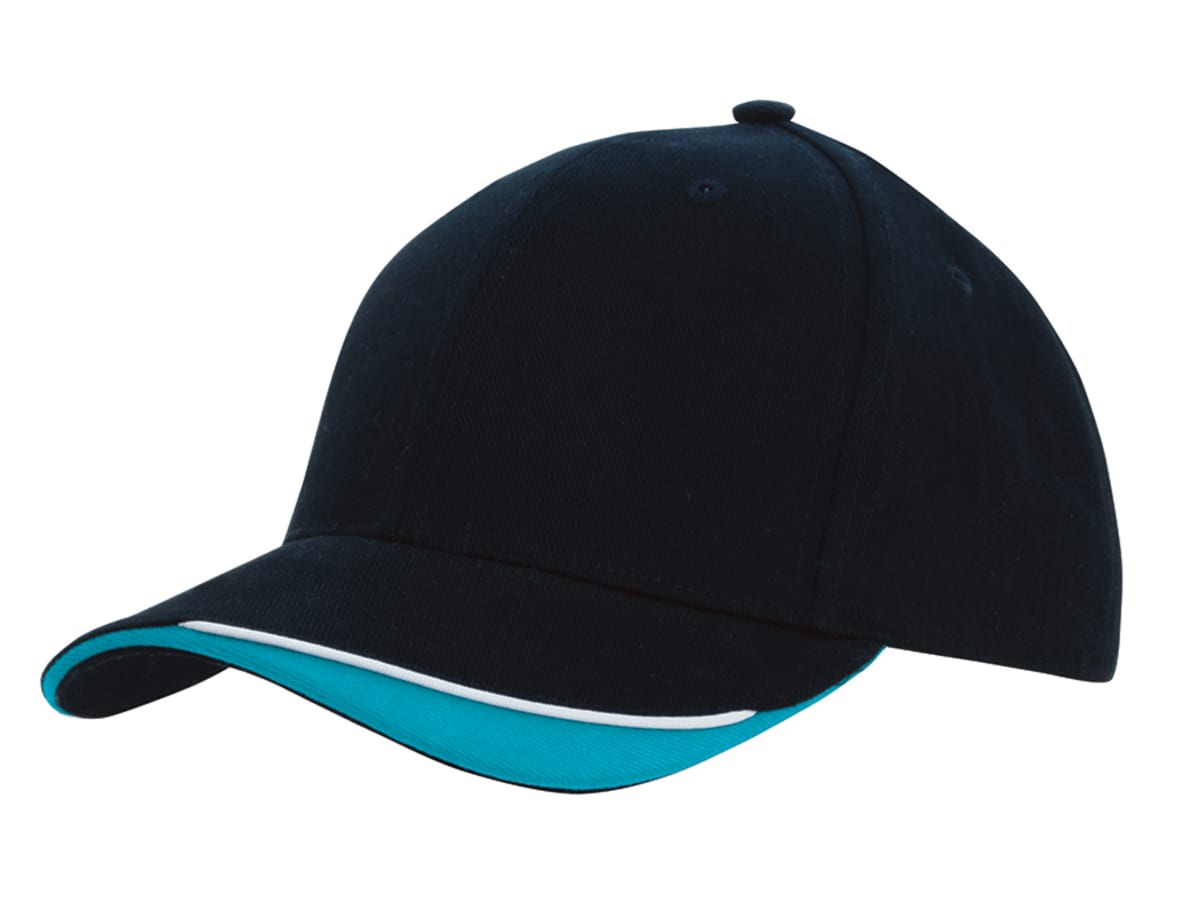 Brushed Heavy Cotton Cap with Indented Peak