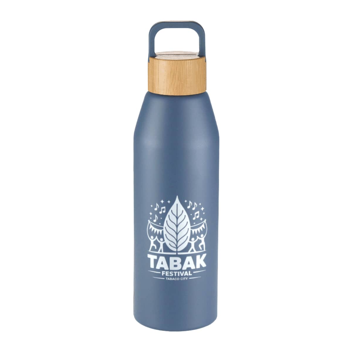 Aspen Recycled Bottle with Bamboo Lid - 1L