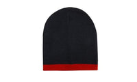 Roll Down Two Tone Acrylic Beanie