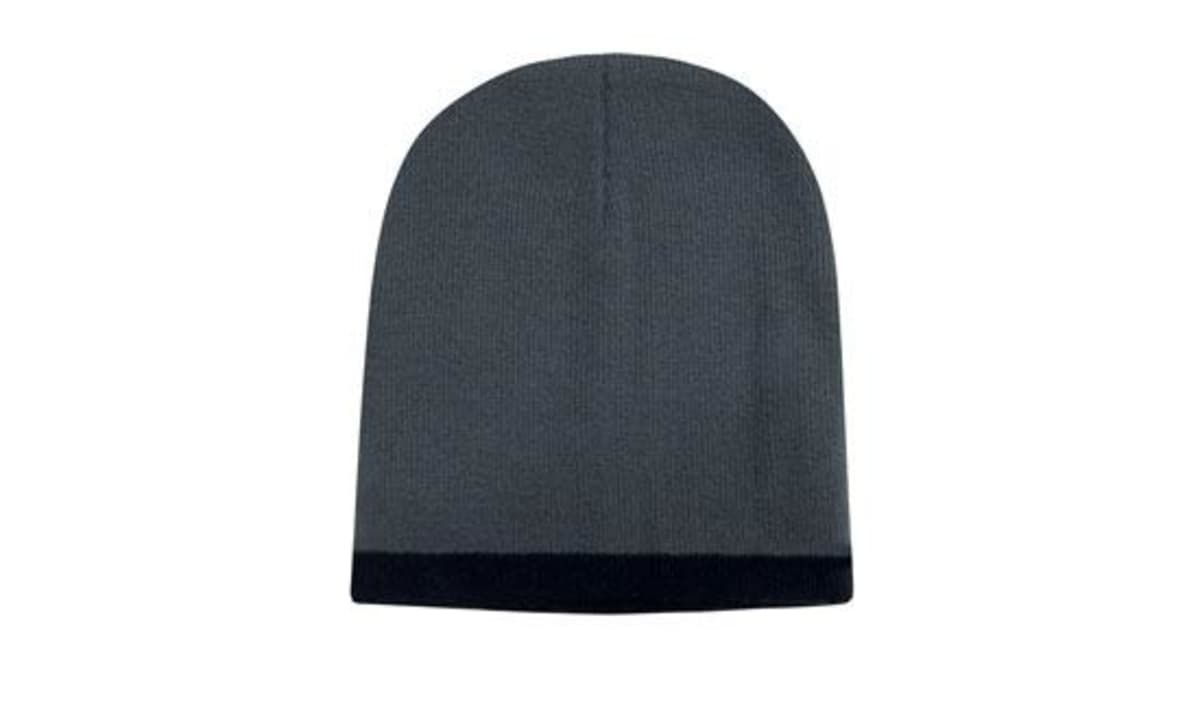 Roll Down Two Tone Acrylic Beanie