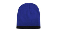 Roll Down Two Tone Acrylic Beanie