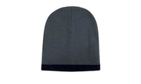 Roll Down Two Tone Acrylic Beanie - Toque